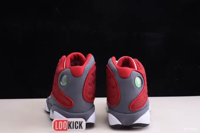 1st Kicks Flint Jordan Air Red Grey 13 414571-600 Gym Retro 0526